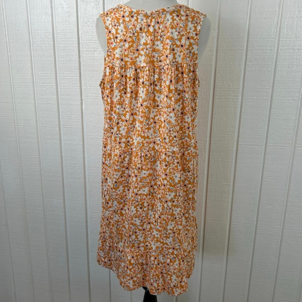 Koolaburra Ugg Floral Lounge Mini Dress Tiered Casual Size M - Picture 5 of 7